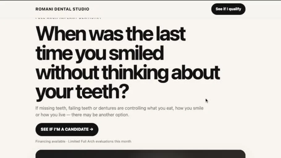 Vista de Romani Dental Studio